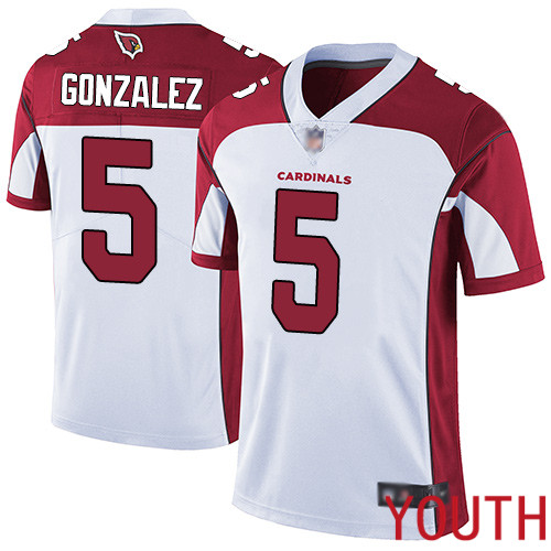 Arizona Cardinals Limited White Youth Zane Gonzalez Road Jersey NFL Football 5 Vapor Untouchable